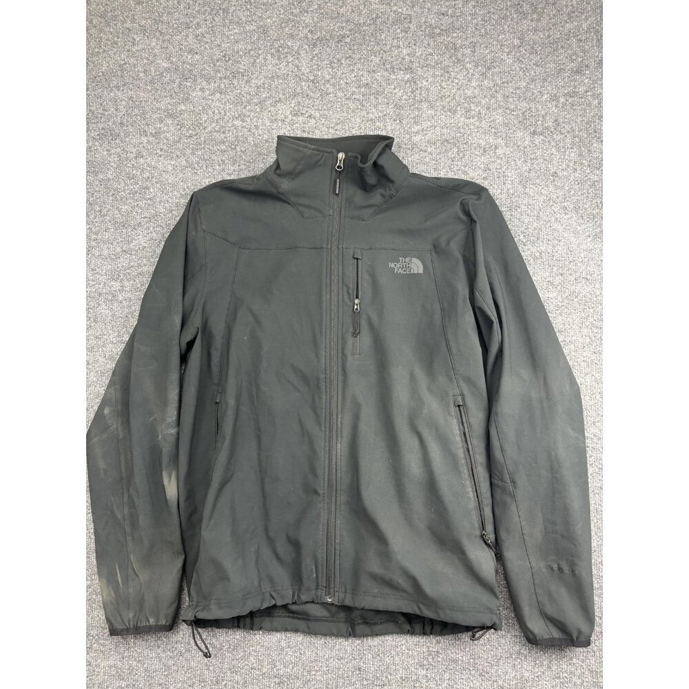 The North Face WindWall Jacket‎ Mens Large Black Softshell Full Zip Hiking